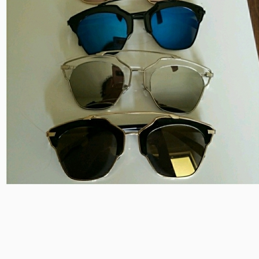 Cat eye mirrorred Fashion Sunglasses high 2018 - Picture 3 of 3